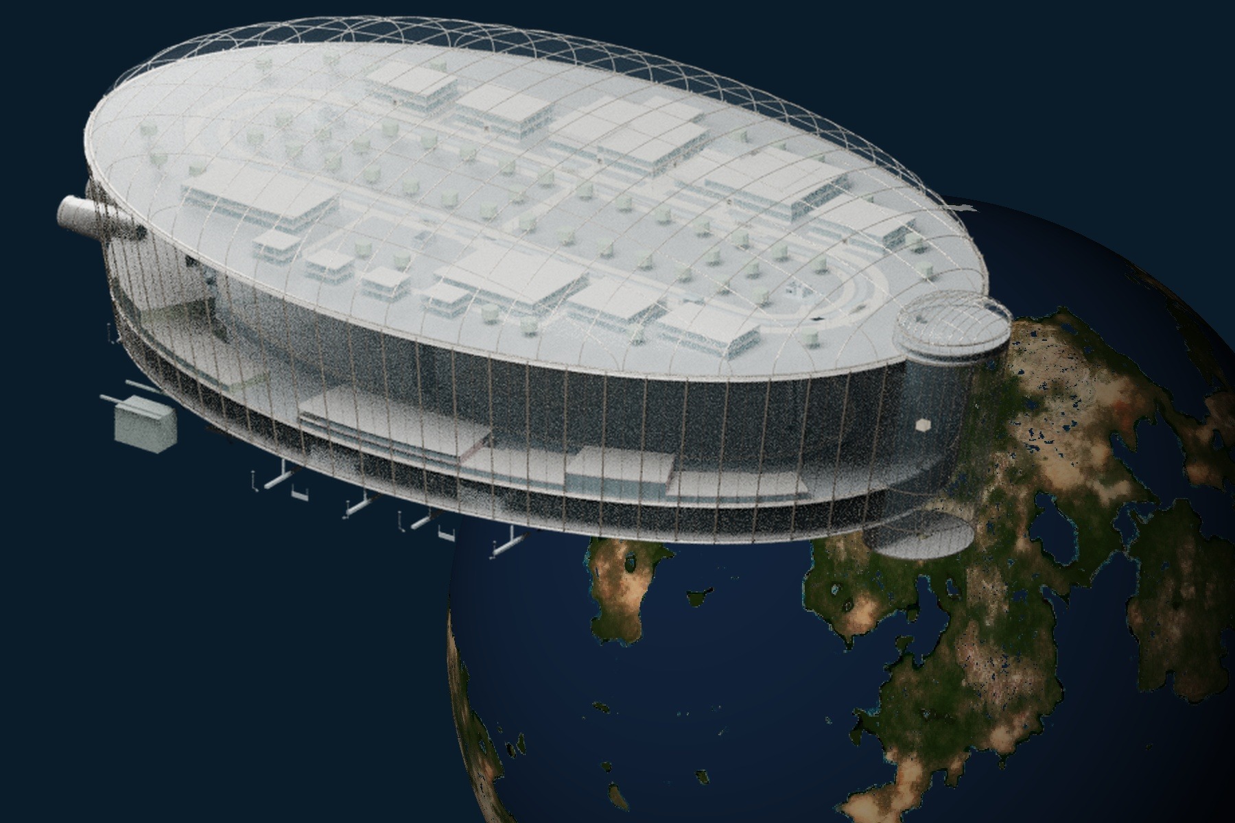 JBS Intention in orbit above the generated planet Foreholon